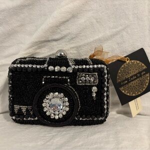 VIRAL Beaded Camera Design Clutch